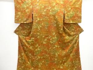 草花模様小紋着物